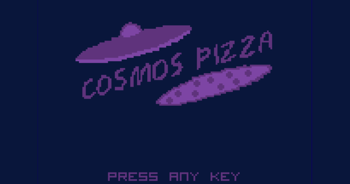 cosmos pizza startup page