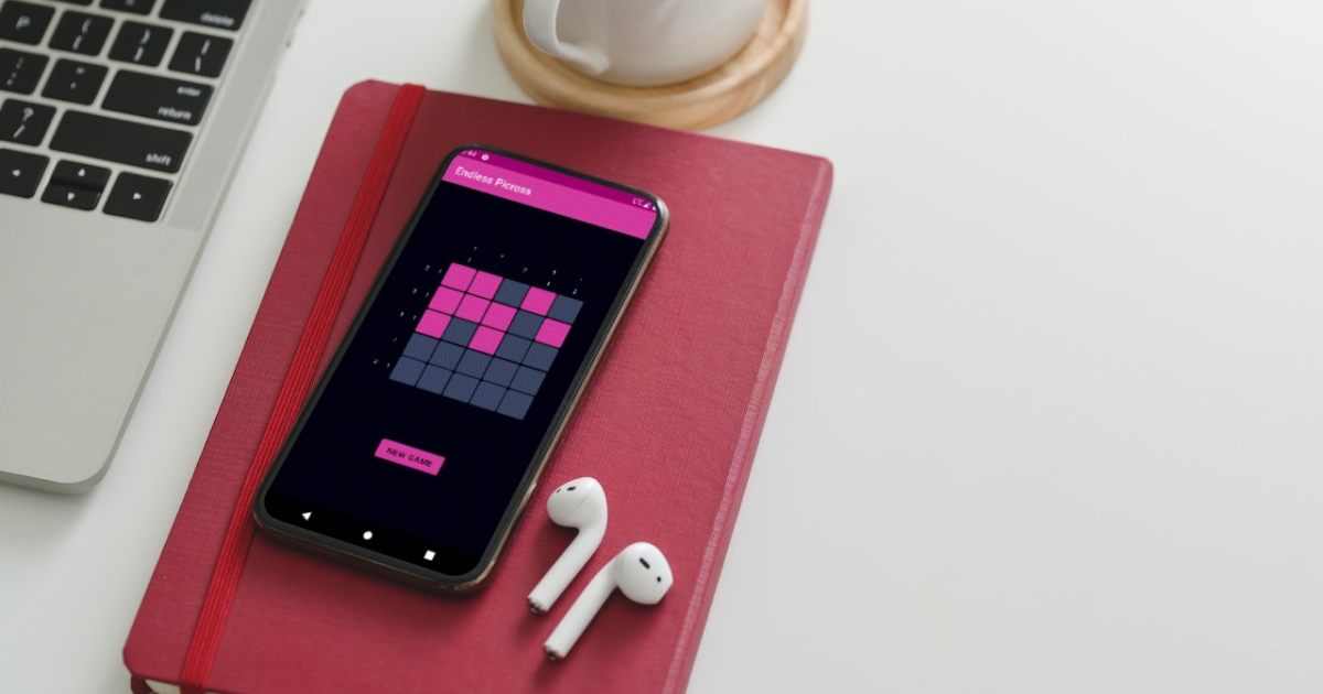 A phone running endless picross